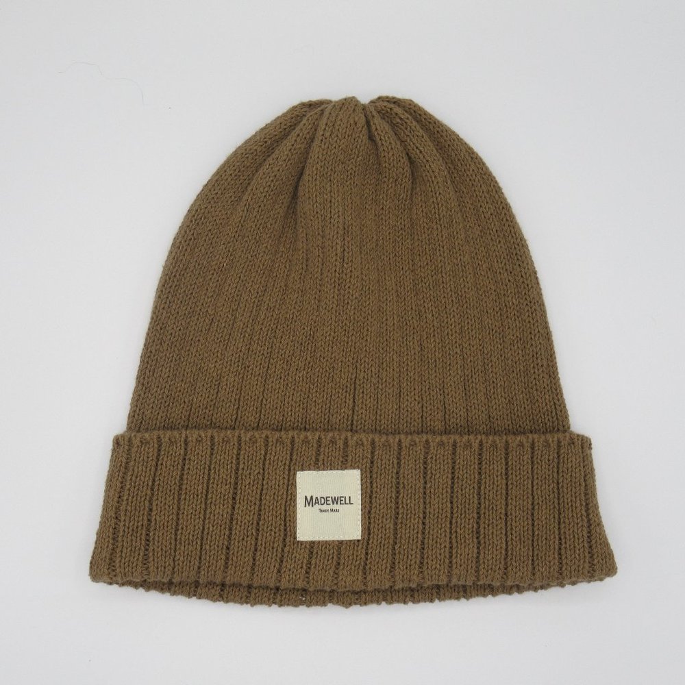 Madewell (Re)sourced Cotton Blend Cuffed Beanie (Faded Birch)